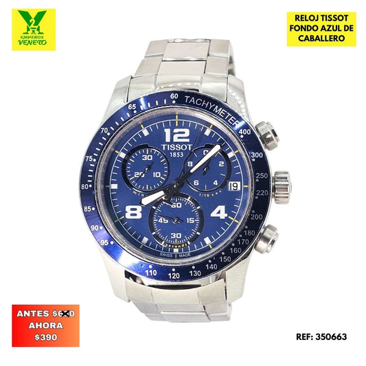 RELOJ TISSOT CRONOGRAFO FONDO AZUL