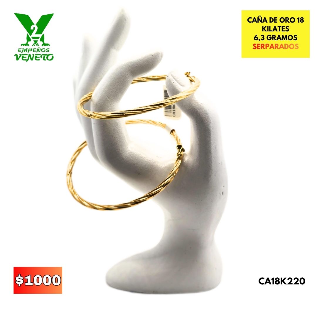 CAÑA DE 18 KILATES CA18K220