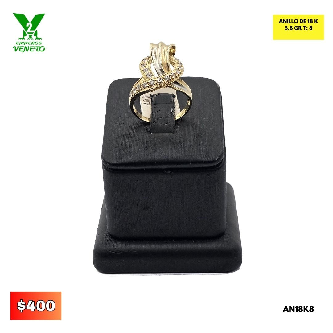ANILLO DE 18 KILATES AN18K8