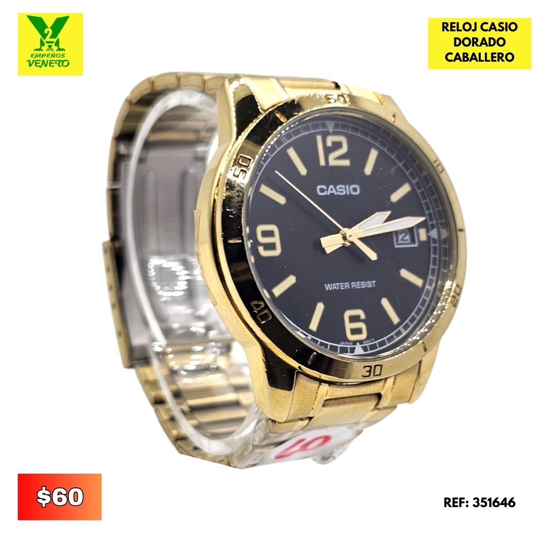 RELOJ CASIO DORADO 341646