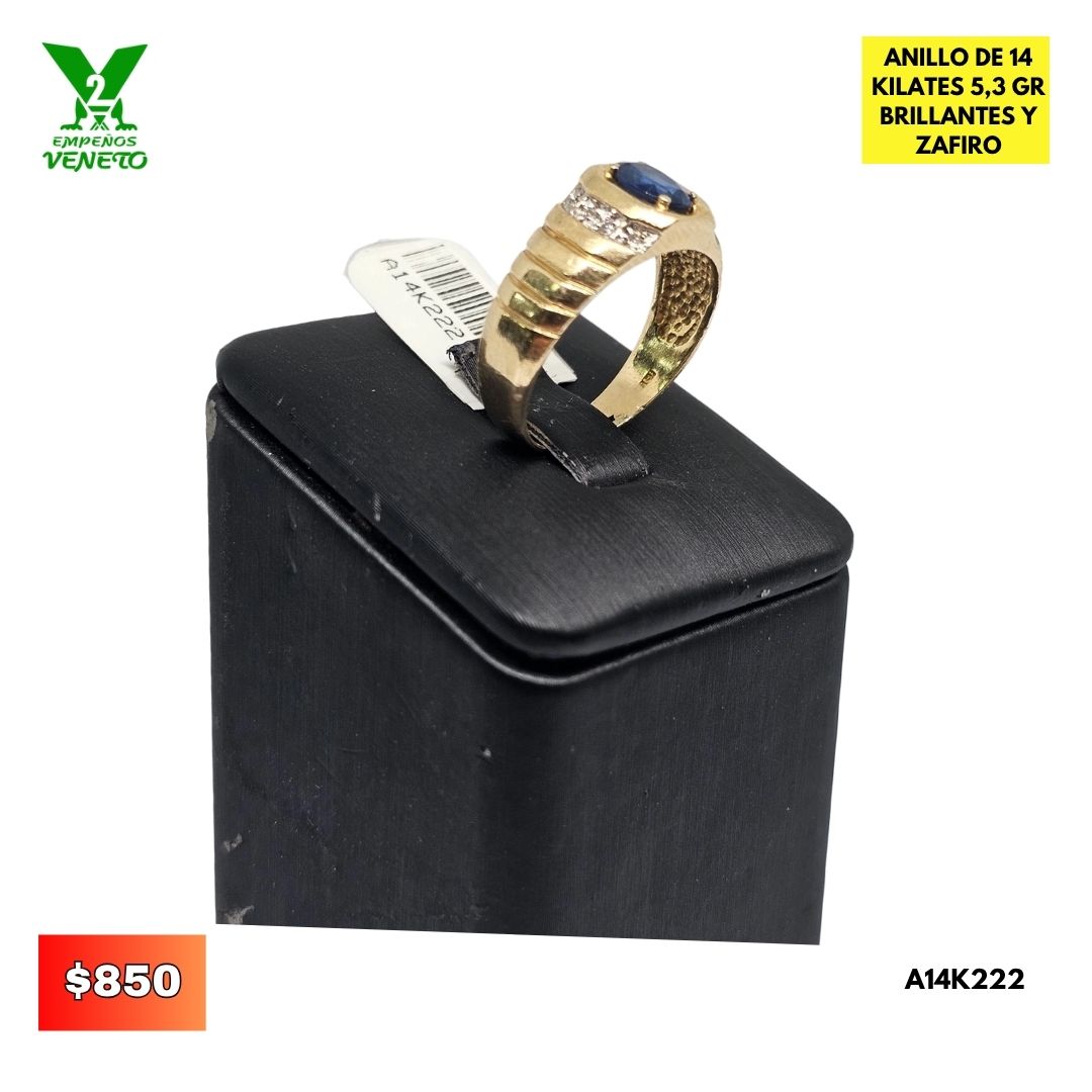 ANILLO DE ORO 14 KILATES