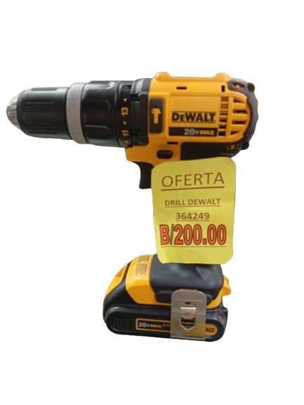 Drill inalámbrico DEWALT trae batería y cargador 364249