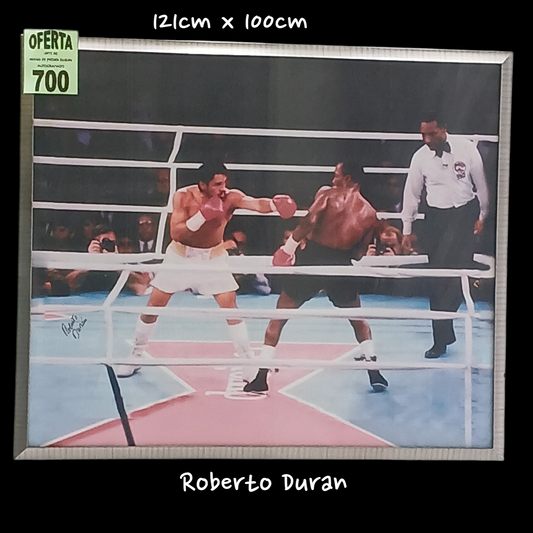 BOXEO ROBERTO DURAN AUTOGRAFIADO