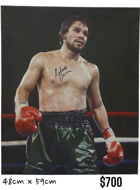 BOXEADOR ROBERTO DURAN AUTOGRAFIADO