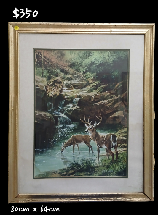 VENADOS EN UN PAISAJE