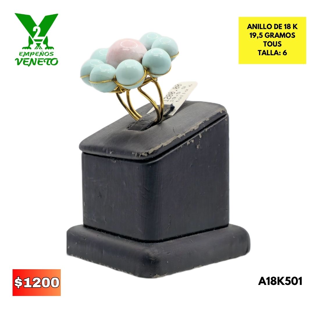 ANILLO DE ORO DE DAMA TOUS DE 18K A18K501